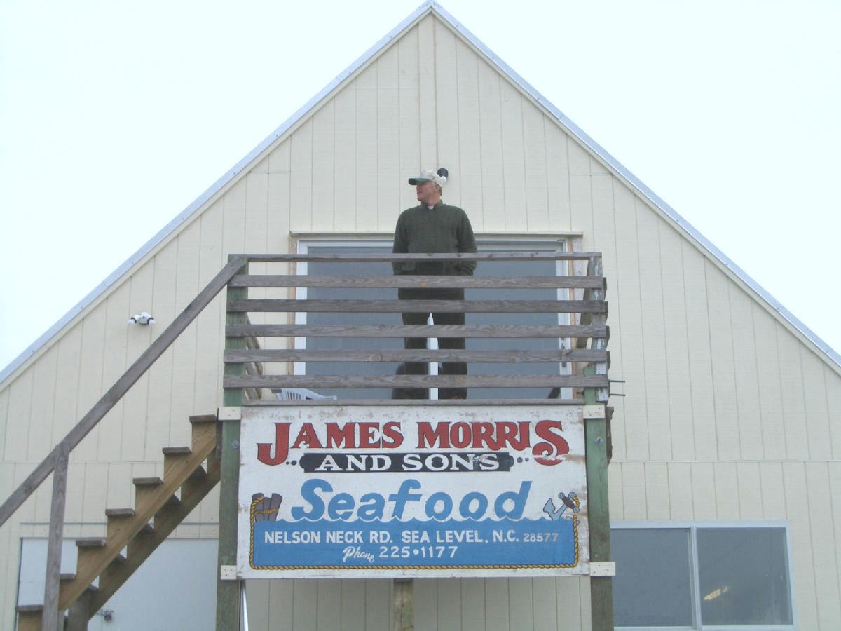Image of Jimmy Morris standing on the Clamhouse porch
