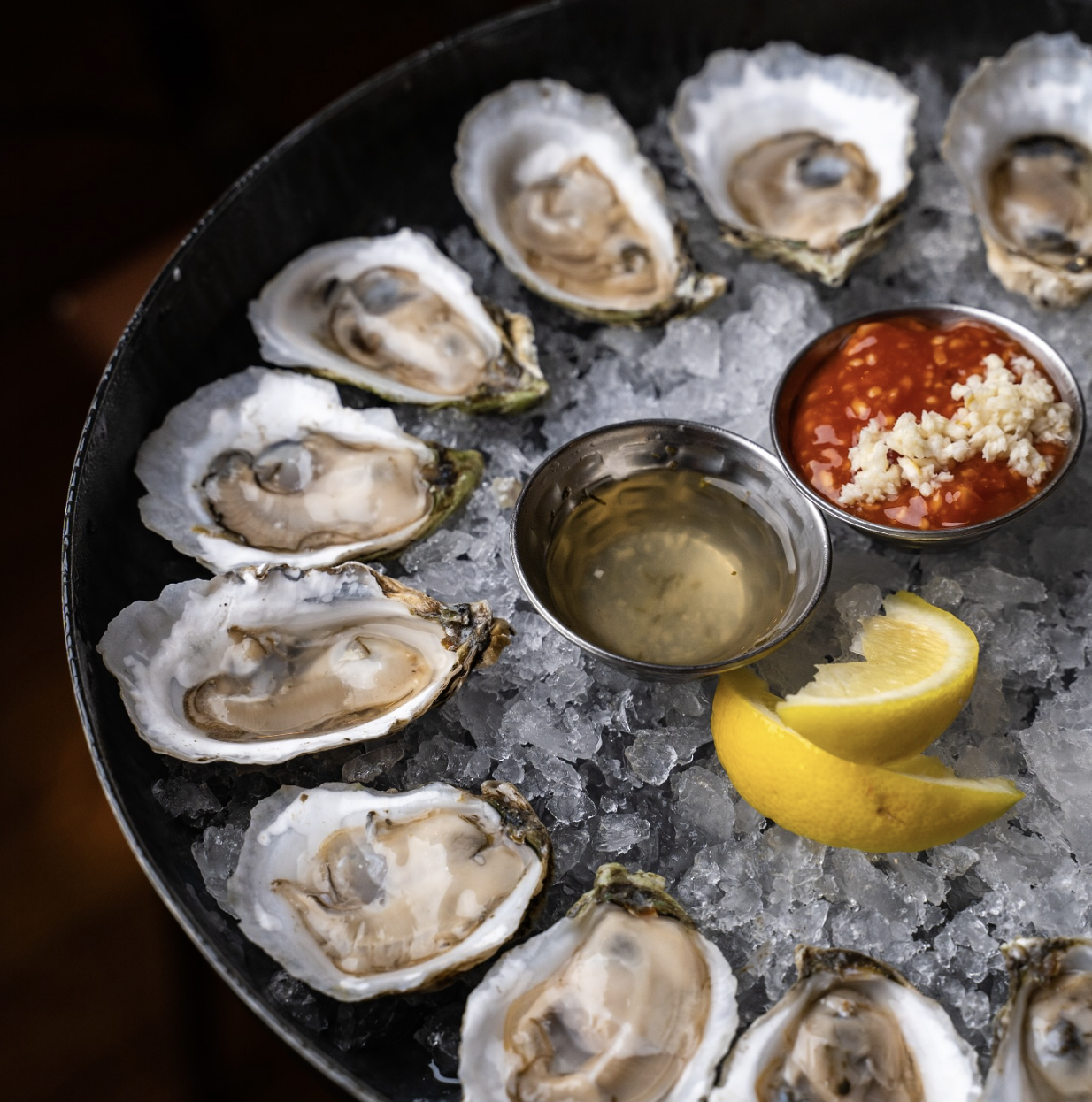 Plated Sea Level Salts oysters courtesy of @sealevelnc on Instagram